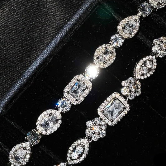 925 Sterling Silver Zirconia Bracelet – Women’s Elegant Jewelry Gift