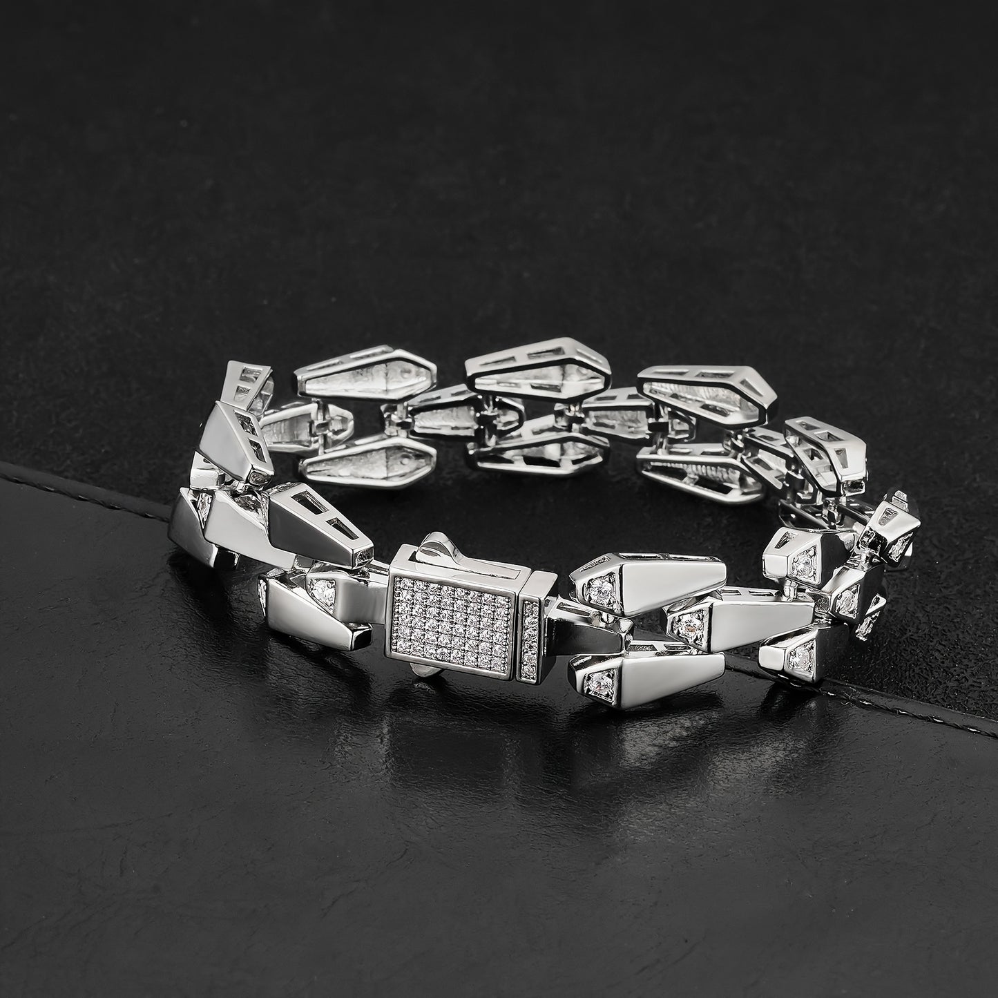 Hip Hop Bracelet – Streetwear Rapper Jewelry Silver