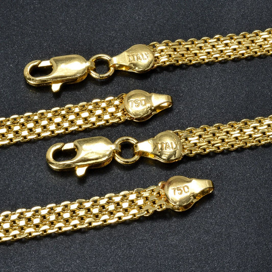 6mm 18k Gold Plated Chain Necklace – Unisex Hip Hop Jewelry