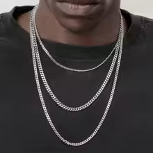 Stainless Steel Cuban Chain Necklace – Unisex Hip Hop Jewelry