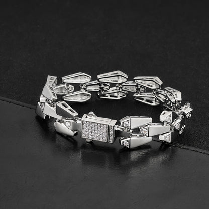 Hip Hop Bracelet – Streetwear Rapper Jewelry Silver
