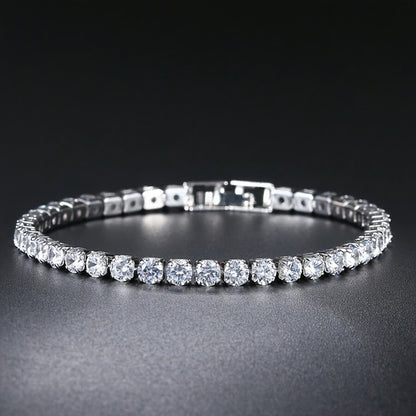 Cubic Zirconia Bracelet – Men’s Hip Hop Punk Rock Jewelry