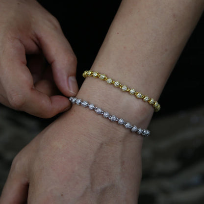 Iced Out Beaded Bracelet – Men’s Hip Hop CZ Jewelry