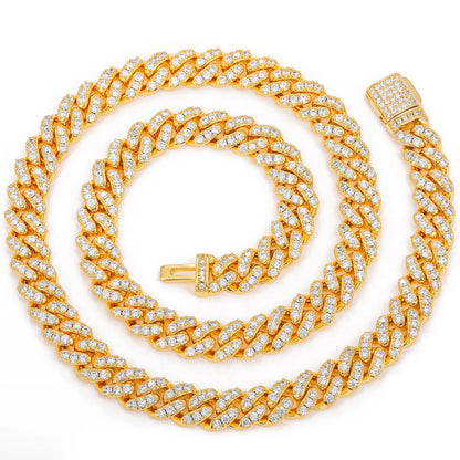 Miami Cuban Chain Necklace – Unisex Hip Hop Copper CZ Jewelry