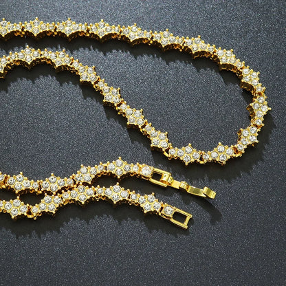 Star CZ Round Stone Bracelet – Men’s Hip Hop Jewelry Gift