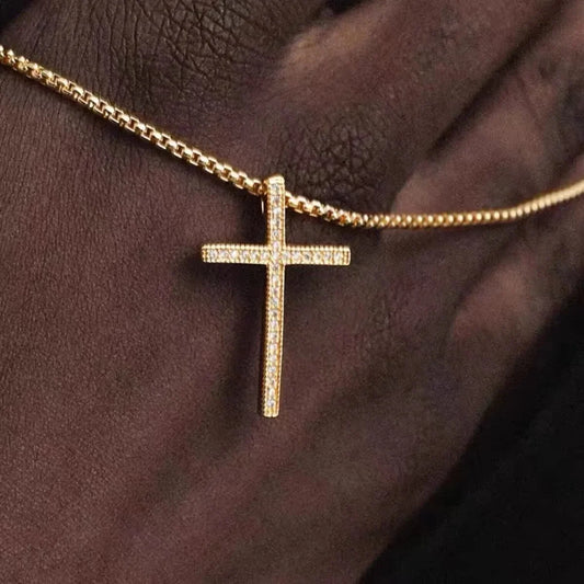 Stainless Steel Pendant Necklace – Men’s Hip Hop Punk Jewelry Gold