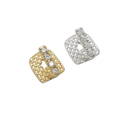 Single Vertical Bar CZ Teeth Grillz – Unisex Hip Hop Jewelry