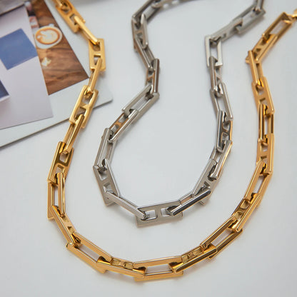 Hip Hop Bracelet & Necklace Set – Women’s Jewelry Gift