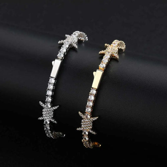 Iced Out CZ Tennis Bracelet – Women’s Hip Hop Jewelry