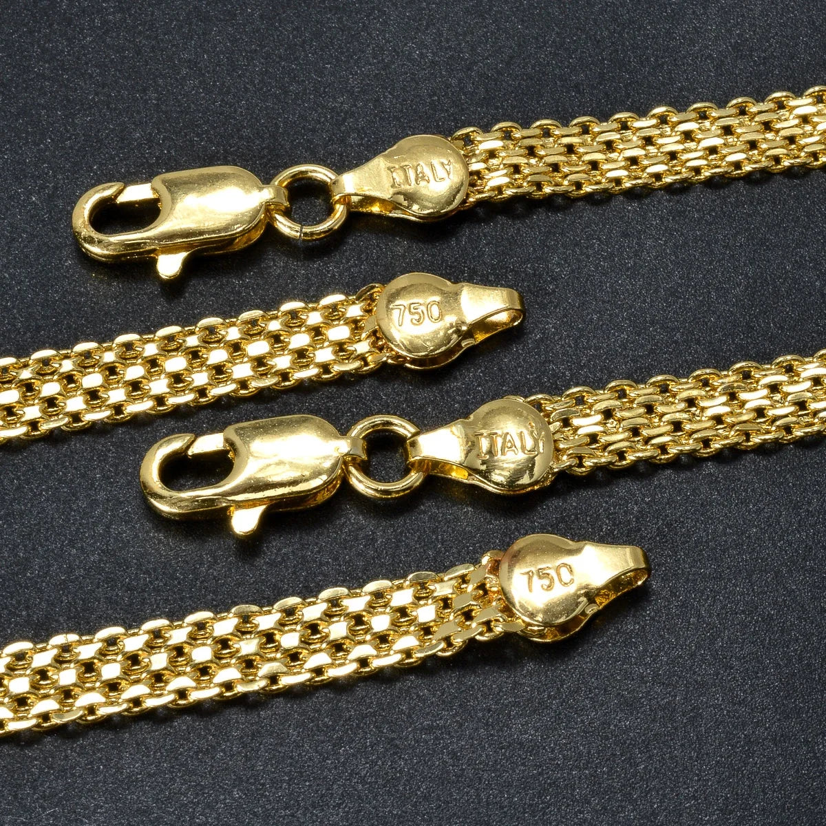 6mm 18k Gold Plated Chain Necklace – Unisex Hip Hop Jewelry