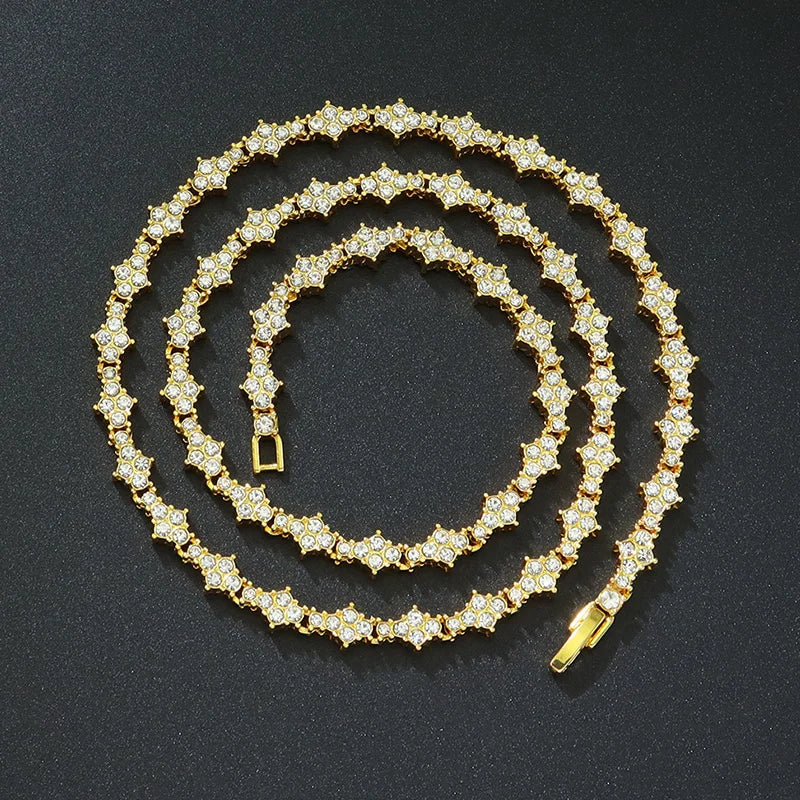 Star CZ Round Stone Bracelet – Men’s Hip Hop Jewelry Gift