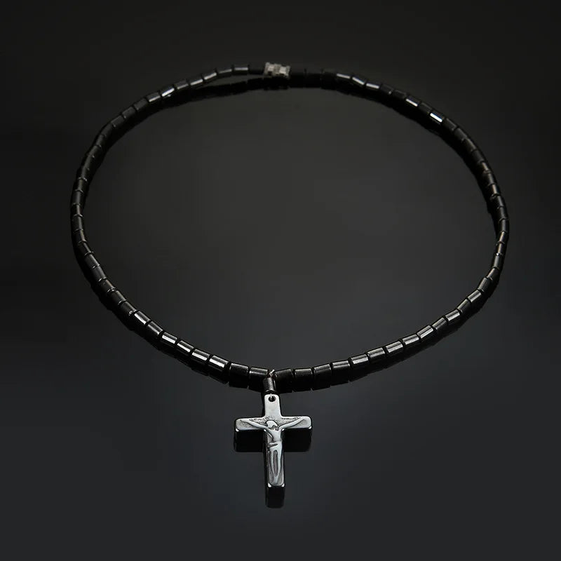 Crystal Zircon Cross Necklace – Unisex Hip Hop Jewelry Gift