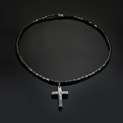 Crystal Zircon Cross Necklace – Unisex Hip Hop Jewelry Gift